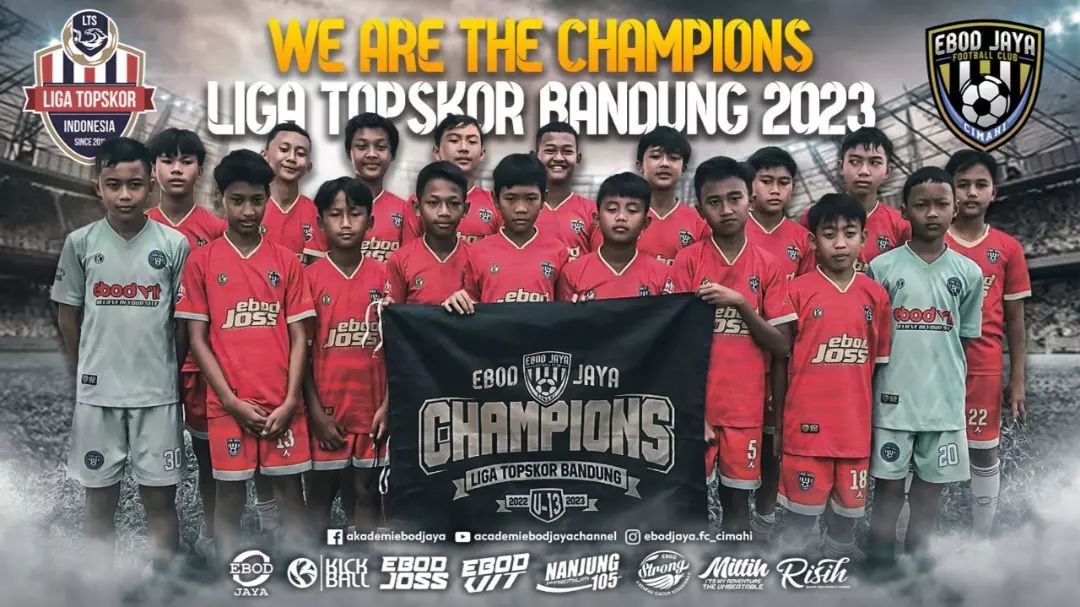 Para pemain Ebod Jaya yang akan berlaga di TopSkor Cup National Championship U-13 2023. (Dok. LTS Bandung)