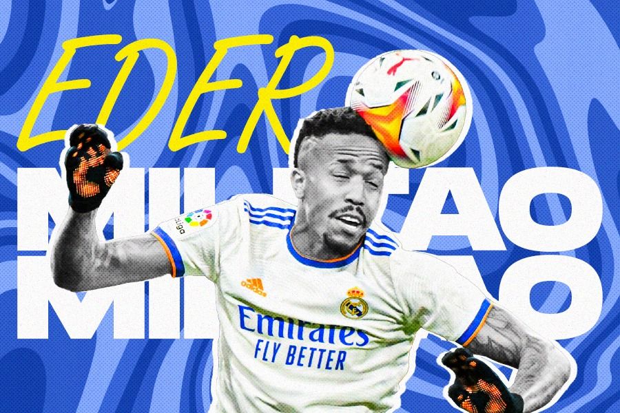 Real Madrid memperpanjang kontrak Eder Militao. (Dede Sopatal Mauladi/Skor.id).