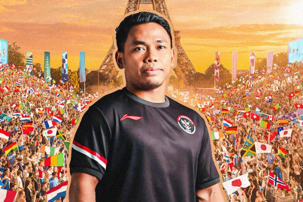 Lifter Eko Yuli Irawan menjadi salah satu wakil Indonesia di cabang olahraga angkat besi Olimpiade 2024. (Hendy Andika/Skor.id) 