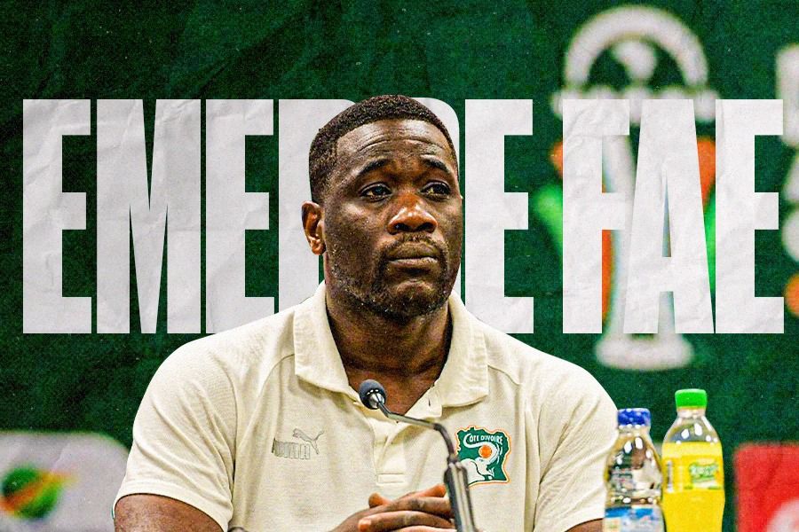 Pelatih Timnas Pantai Gading, Emerse Fae. (Dede Sopatal Mauladi/Skor.id).