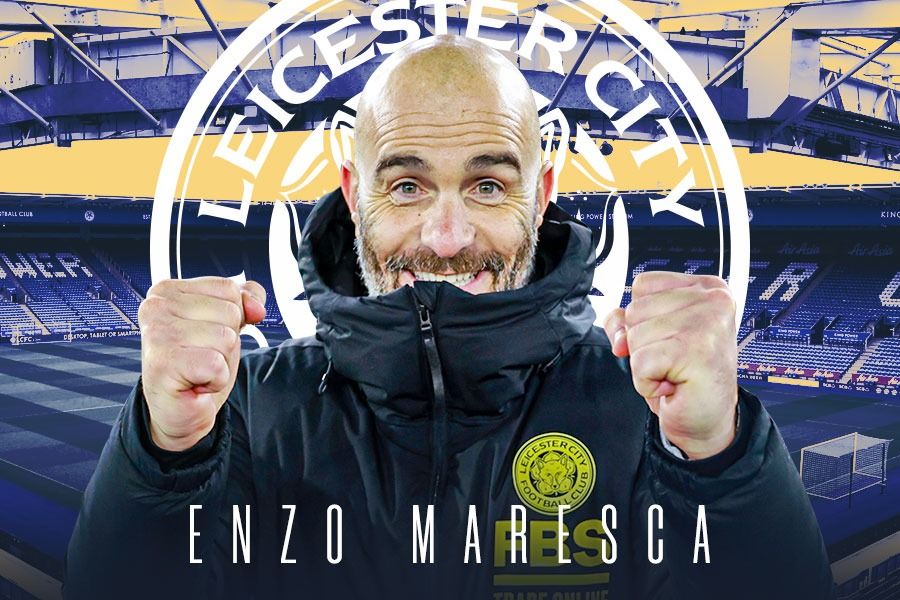 Enzo Maresca berhasil membawa Leicester City promosi ke Premier League. (Yusuf/Skor.id).