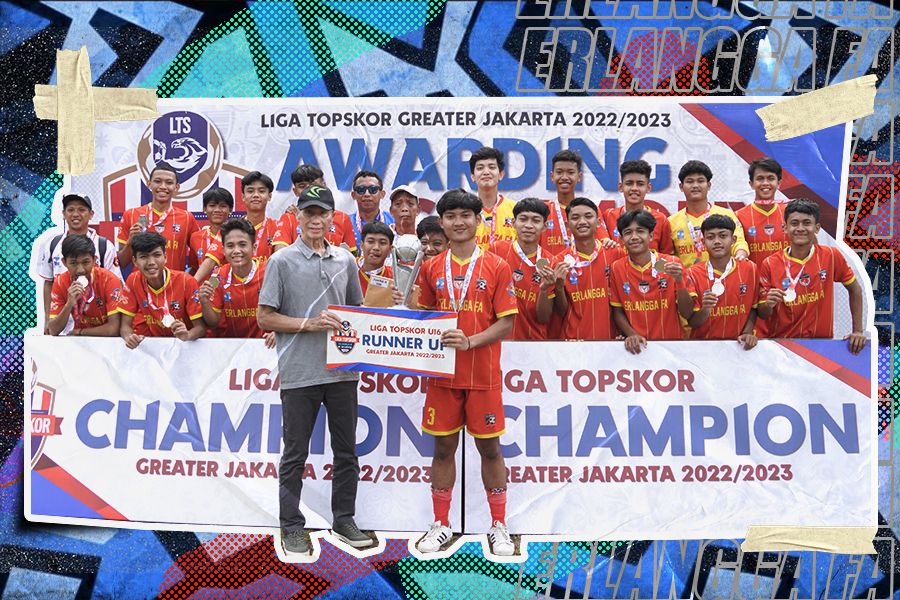 Erlangga FA Finis sebagai Runner-up Liga TopSkor U-16 2022-2023, Saut Tobing Bangga dengan Para Pemain