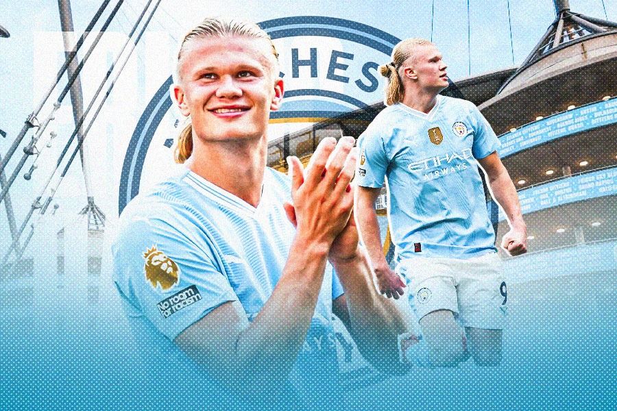 Erling Haaland terus menjadi andalan lini depan Manchester City. (Hendy Andika/Skor.id).