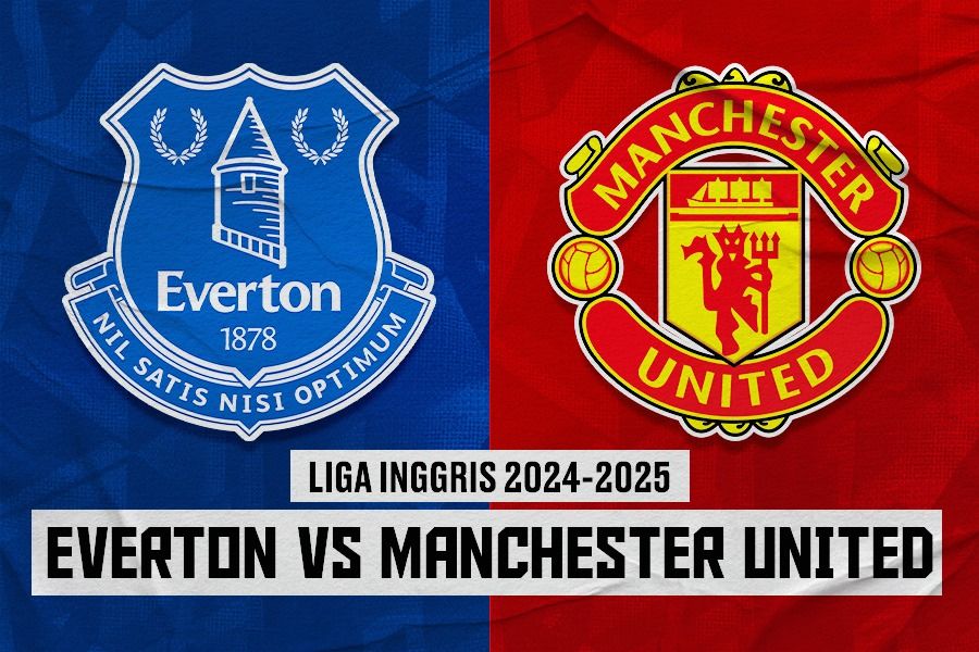 Laga Everton vs Manchester United di Liga Inggris. (Dede Sopatal Mauladi/Skor.id).