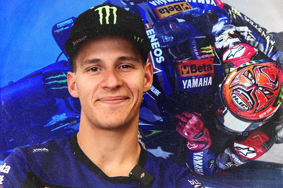 Pembalap MotoGP dari tim pabrikan Yamaha Fabio Quartararo ikut antusias menyambut Olimpiade Paris 2024 yang tengah berlangsung di negaranya, Prancis. (Jovi Arnanda/Skor.id)