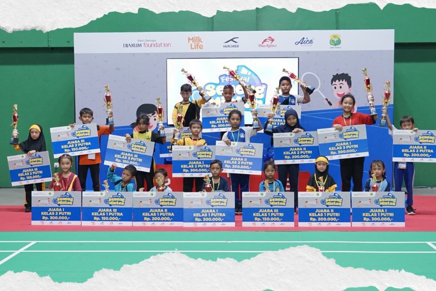 Pemenang Festival SenengMinton Semarang 2025. (Grafis: Deni Sulaeman/Skor.id)