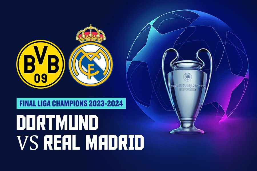 Borussia Dortmund vs Real Madrid akan menjadi laga final Liga Champions musim 2023-2024. (Rahmat Ari Hidayat/Skor.id).