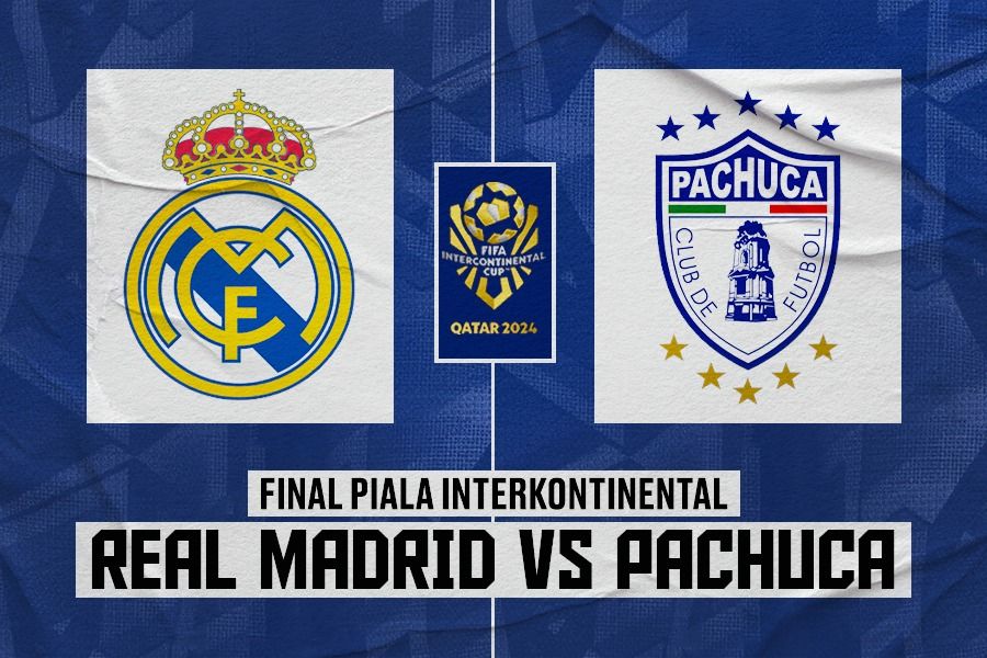 Final Piala Interkontinental antara Real Madrid vs Pachuca. (Rahmat Ari Hidayat/Skor.id).