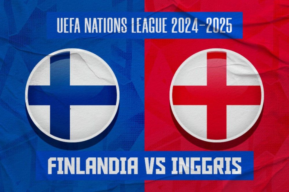 Laga Finlandia vs Inggris di UEFA Nations League 2024-2025. (Hendy Andika/Skor.id).