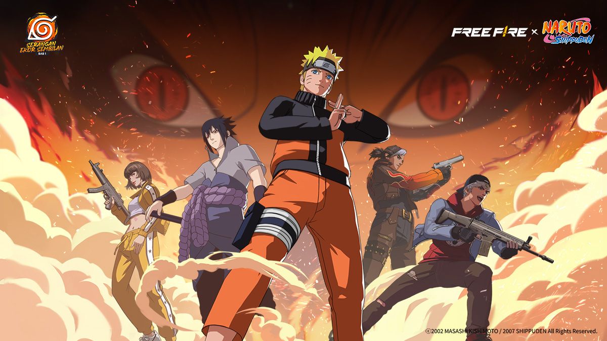 Free Fire x Naruto Shippuden. (Garena)