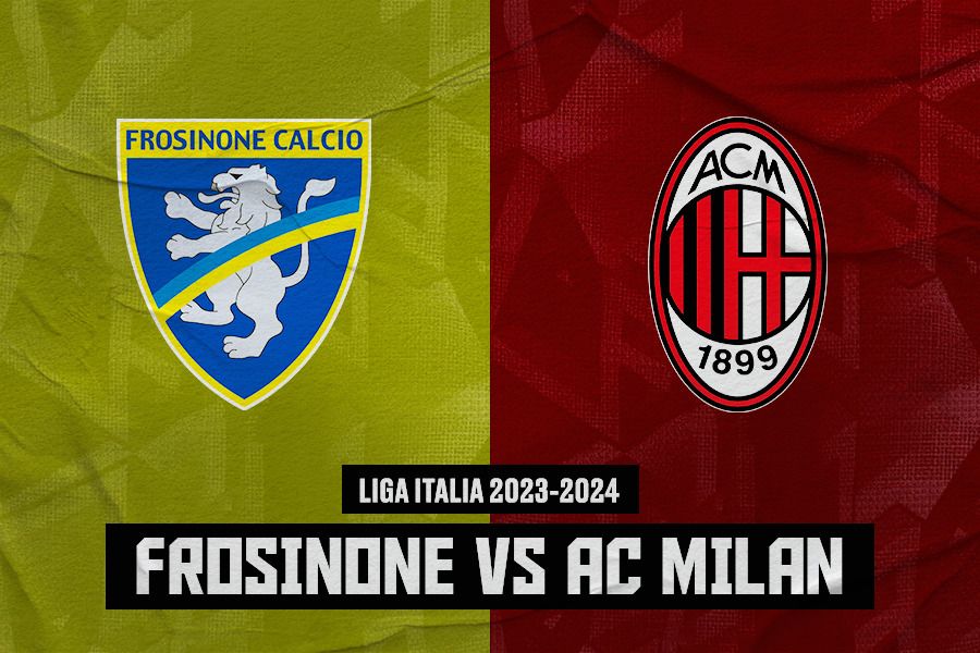 Frosinone vs AC Milan di Liga Italia 2023-2024. (Jovi Arnanda/Skor.id).