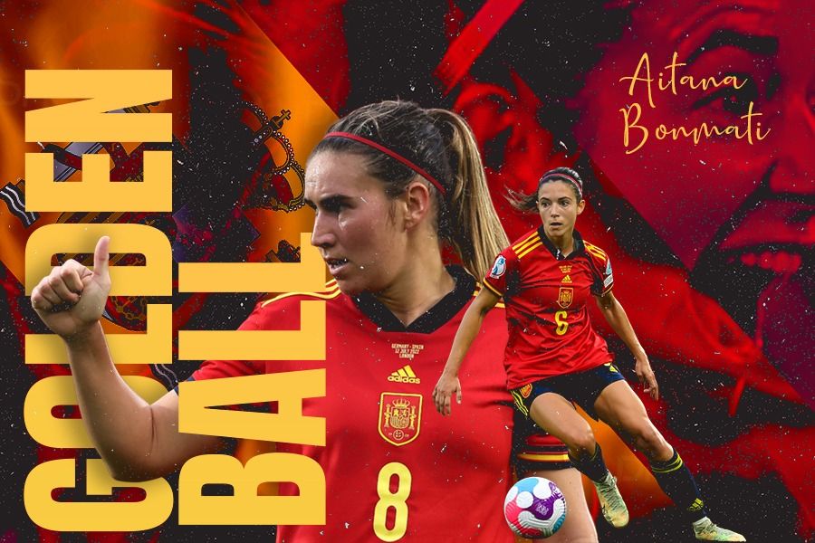 Gelandang timnas wanita Spanyol Aitana Bonmati menjadi Pemain Terbaik pada Piala Dunia Wanita 2023. (Zulhar Eko KP/Skor.id)