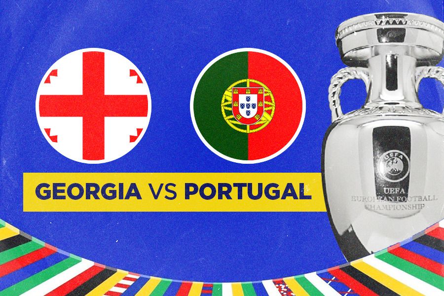 Laga ketiga Grup F Euro 2024, Georgia vs Portugal. (Jovi Arnanda/Skor.id).