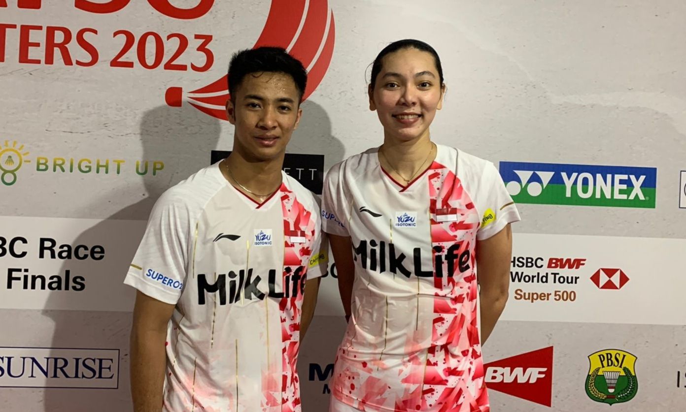Dejan Ferdinansyah/Gloria Emanuelle Widjaja at Indonesia Masters 2023.