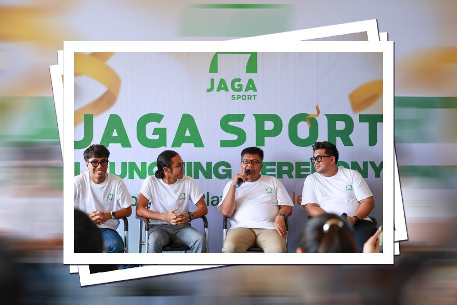 Jumpa pers peluncuran Jagasport oleh PSF Group di Jakarta, Kamis (23/10/2025). (Foto: Dok. PSF Group/Grafis: Kevin Bagus Prinusa)