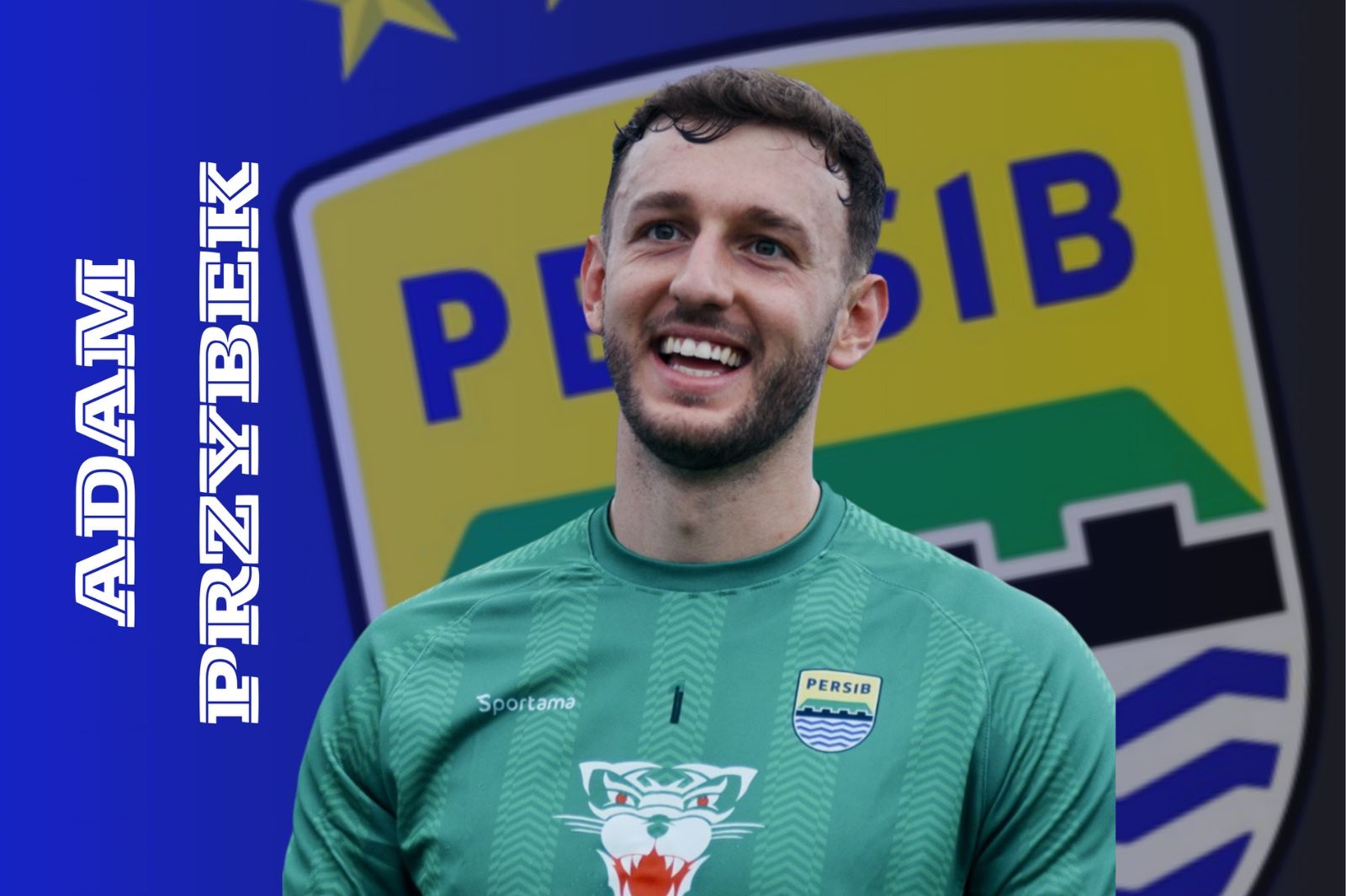 Adam Przybek (Persib Bandung). (Foto: Dok. Persib/Grafis: Skor.id)