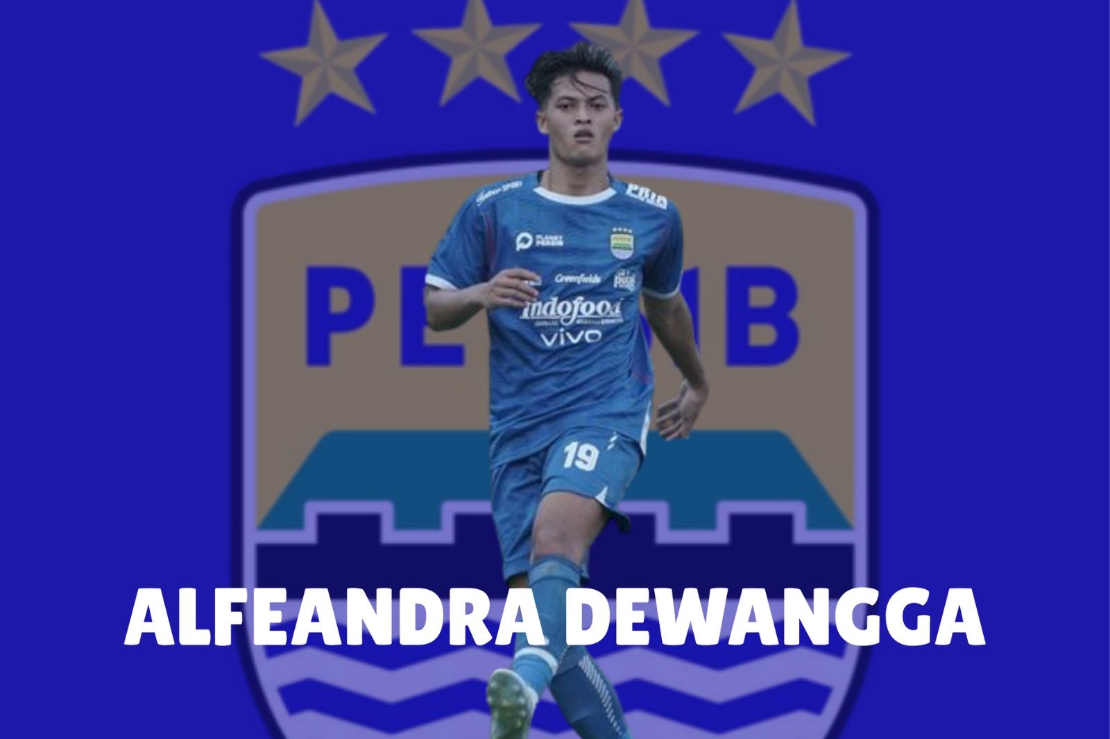 Pemain Persib Bandung, Alfeandra Dewangga. (Foto: Dok. Persib/Grafis: Skor.id)