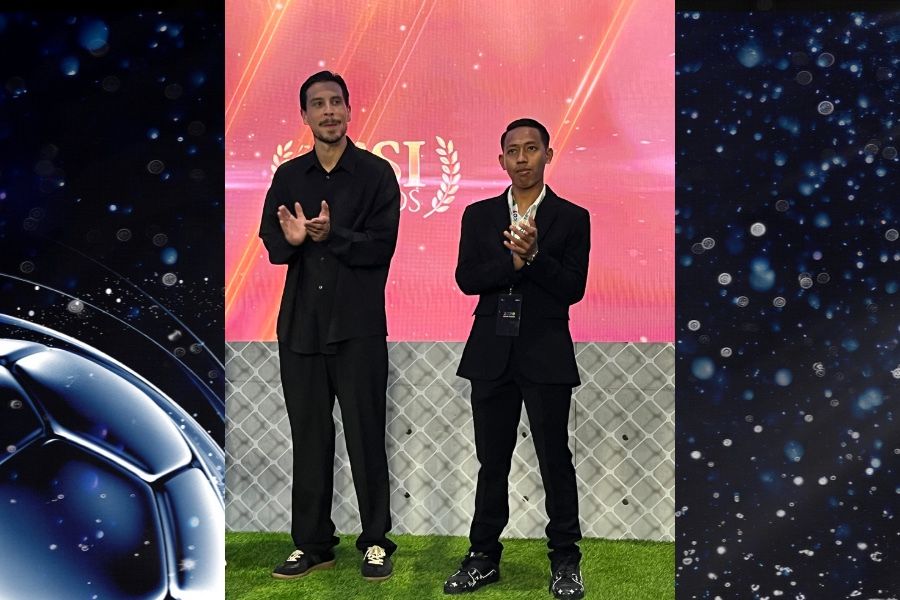 Dua pemain Persib Bandung, Thom Haye dan Beckham Putra Nugraha). (Foto: Rais Adnan/Grafis: Skor.id)