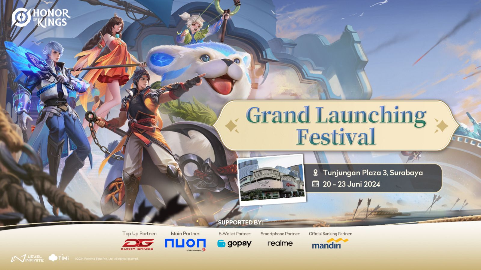 Grand Launching Festival Honor of Kings di Surabaya. (Level Infinite)