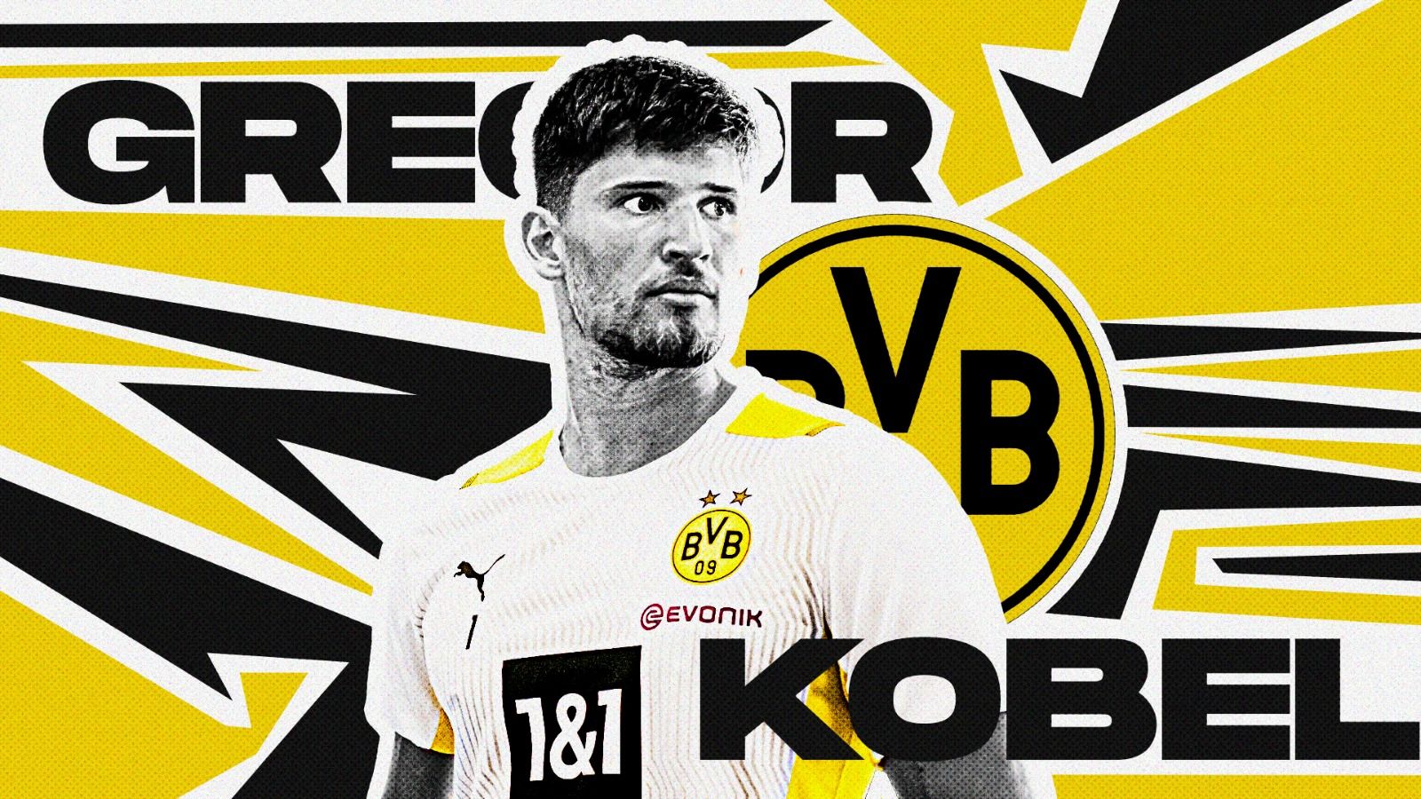 Kiper Borussia Dortmund, Gregor Kobel. (Dede Mauladi/Skor.id)