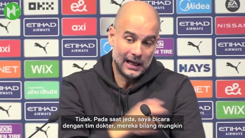 VIDEO: Pep Guardiola Bicarakan Cedera Erling Haaland