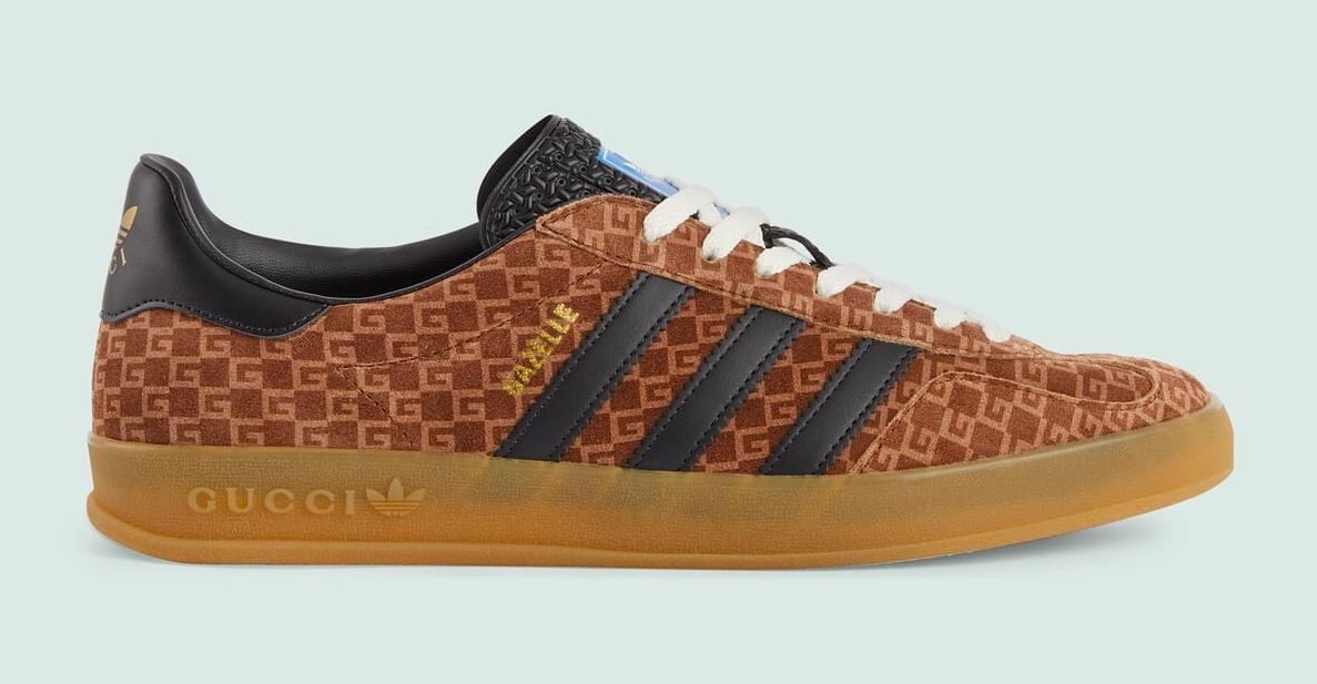 Gucci x Adidas Gazella 2023 Black (Dok. Gucci).