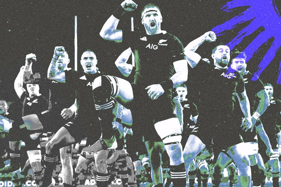 Tim rugby Selandia Baru selalu menyanyikan dan menarikan Haka pada setiap sebelum pertandingan internasional mereka (Deni Sulaeman/Skor.id).