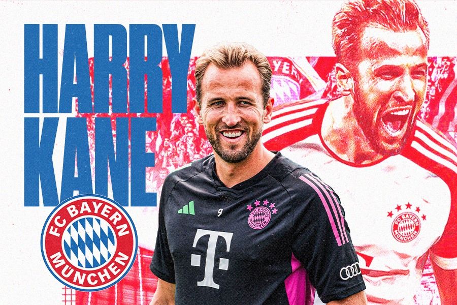 Harry Kane akhirnya meraih gelar bersama Bayern Munchen. (Dede Sopatal Mauladi/Skor.id).