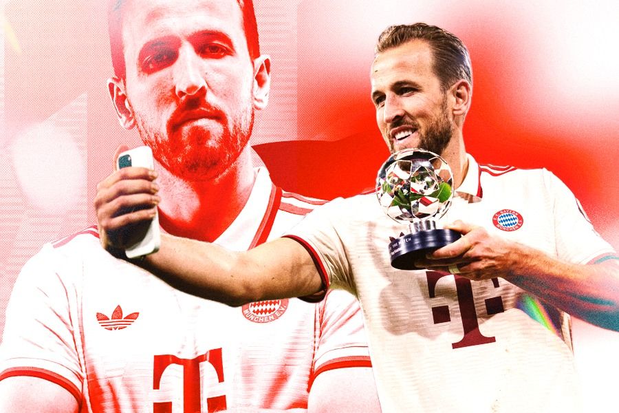 Bintang Bayern Munchen, Harry Kane. (Rahmat Ari Hidayat/Skor.id).