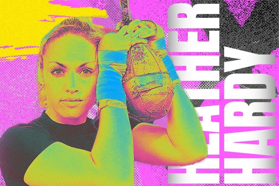 Heather Hardy mengambil kickboxing. (Deni Sulaeman/Skor.id)