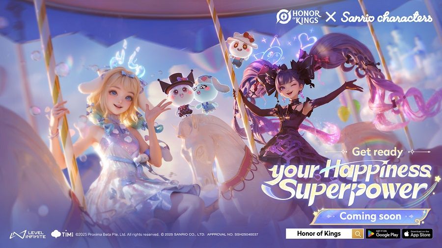 Honor of Kings dan Sanrio. (Level Infinite)