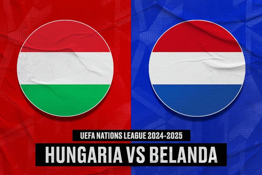 Laga Hungaria vs Belanda di UEFA Nations League 2024-2025. (Yusuf/Skor.id).