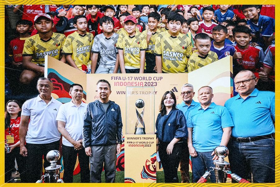 Trophy Experience Piala Dunia U-17 2023 digelar di Bandung, Minggu (22/10/2023). (Dok. LOC Piala Dunia U-17 2023/Grafis Rahmad Ari Hidayat/Skor.id)