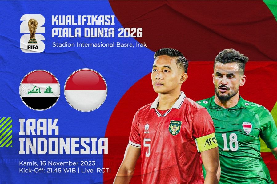 Prediksi dan Link Live Streaming Irak vs Indonesia di Kualifikasi Piala Dunia 2026