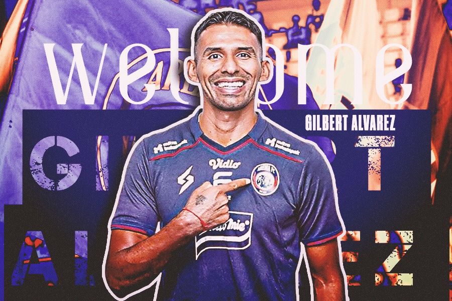 Gilbert Alvarez, striker anyar Arema FC. (Dok. Arema/Grafis Rahmat Ari Hidayat/Skor.id)