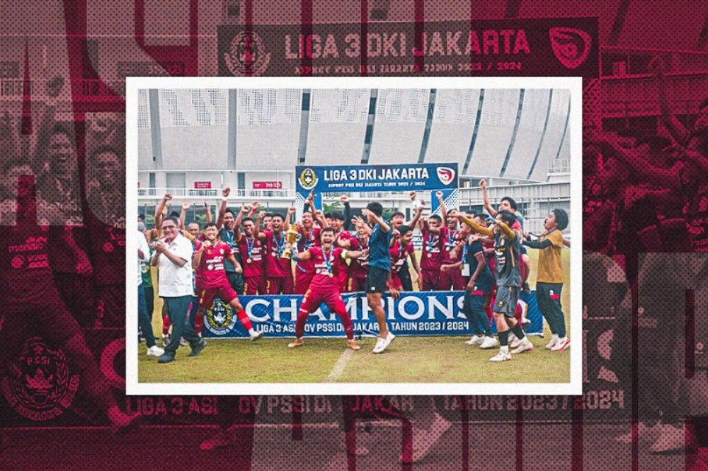 ASIOP FC Juara Liga 3 DKI Jakarta 2023-2024. (Nizar Galang/Grafis Hendy Andika/Skor.id)