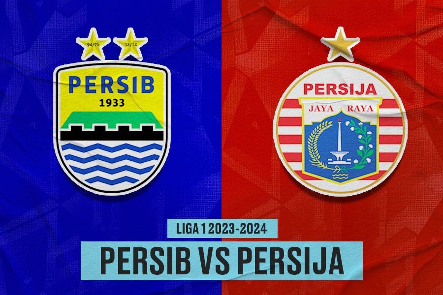 Persib Bandung vs Persija Jakarta pada pekan ke-28 Liga 1 2023-2024, 9 Maret 2024.