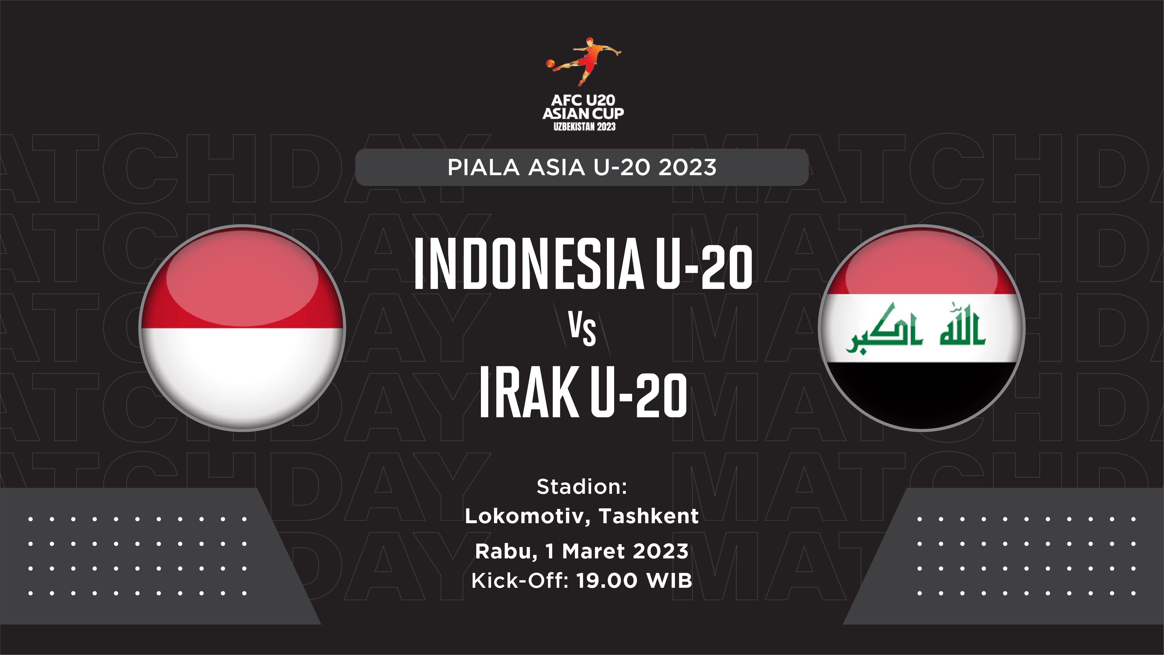 Prediksi dan Link Live Streaming Timnas U-20 Indonesia vs Irak U-20 di Piala Asia U-20 2023