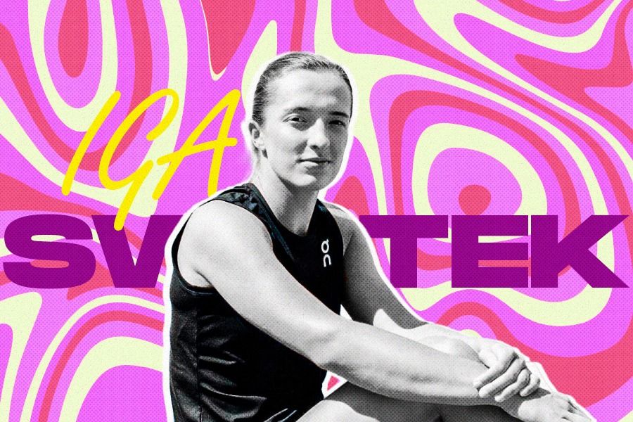 Iga Swiatek merupakan atlet wanita pertama yang disponsori perusahaan asal Swiss, On. (Dede Mauladi/Skor.id)