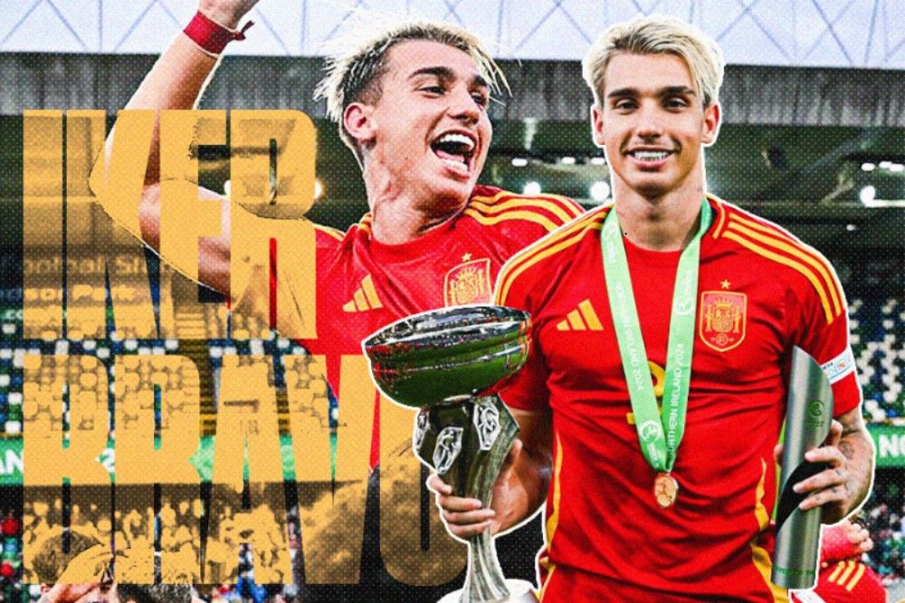 Iker Bravo Bawa Spanyol Juara Piala Eropa U-19 dan Raih Gelar Pemain Terbaik