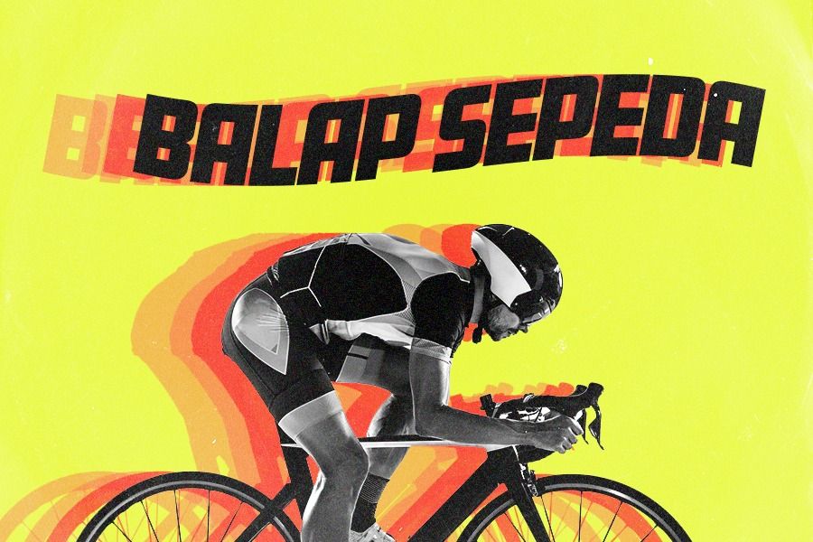 Ilustrasi balap sepeda