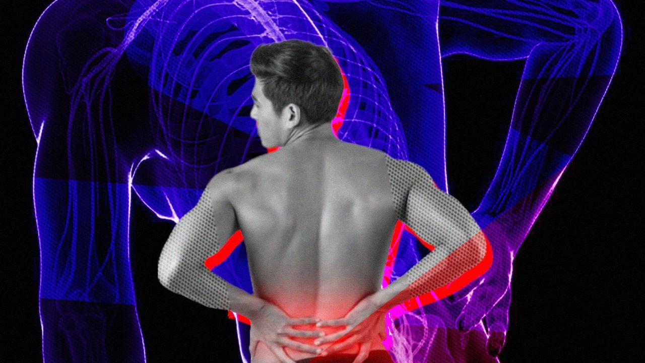Ilustrasi sakit punggung. (Hendy AS/Skor.id)