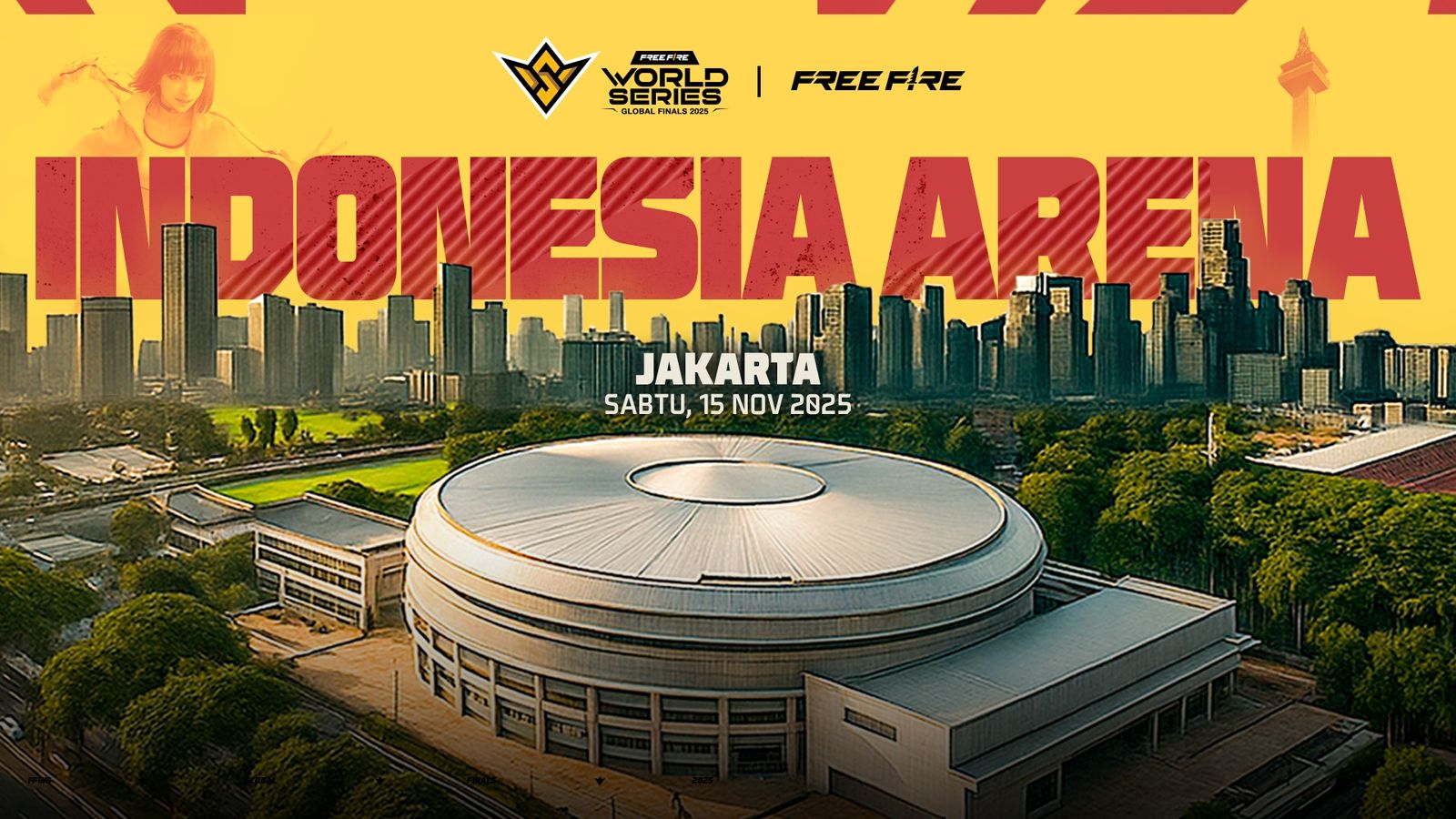 Indonesia Arena venue FFWS Global Finals 2025. (Garena)