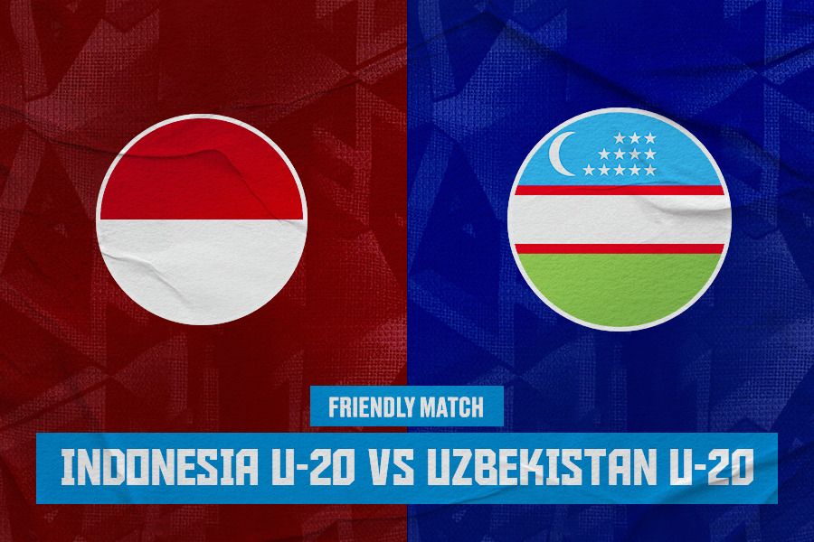 Laga uji coba Timnas U-20 Indonesia vs Uzbekistan U-20 di Stadion Madya, Jakarta, 30 Januari 2024. (Jovi Arnanda/Skor.id)