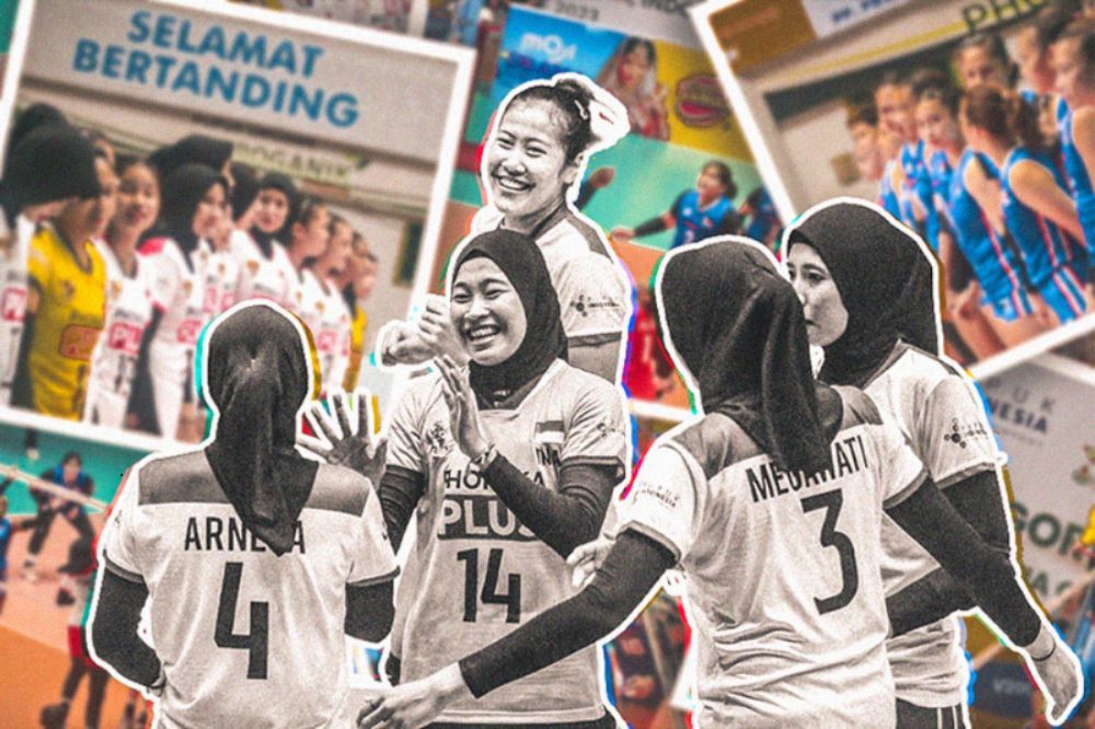 Indonesia vs Filipina at AVC Challenge Cup 2023