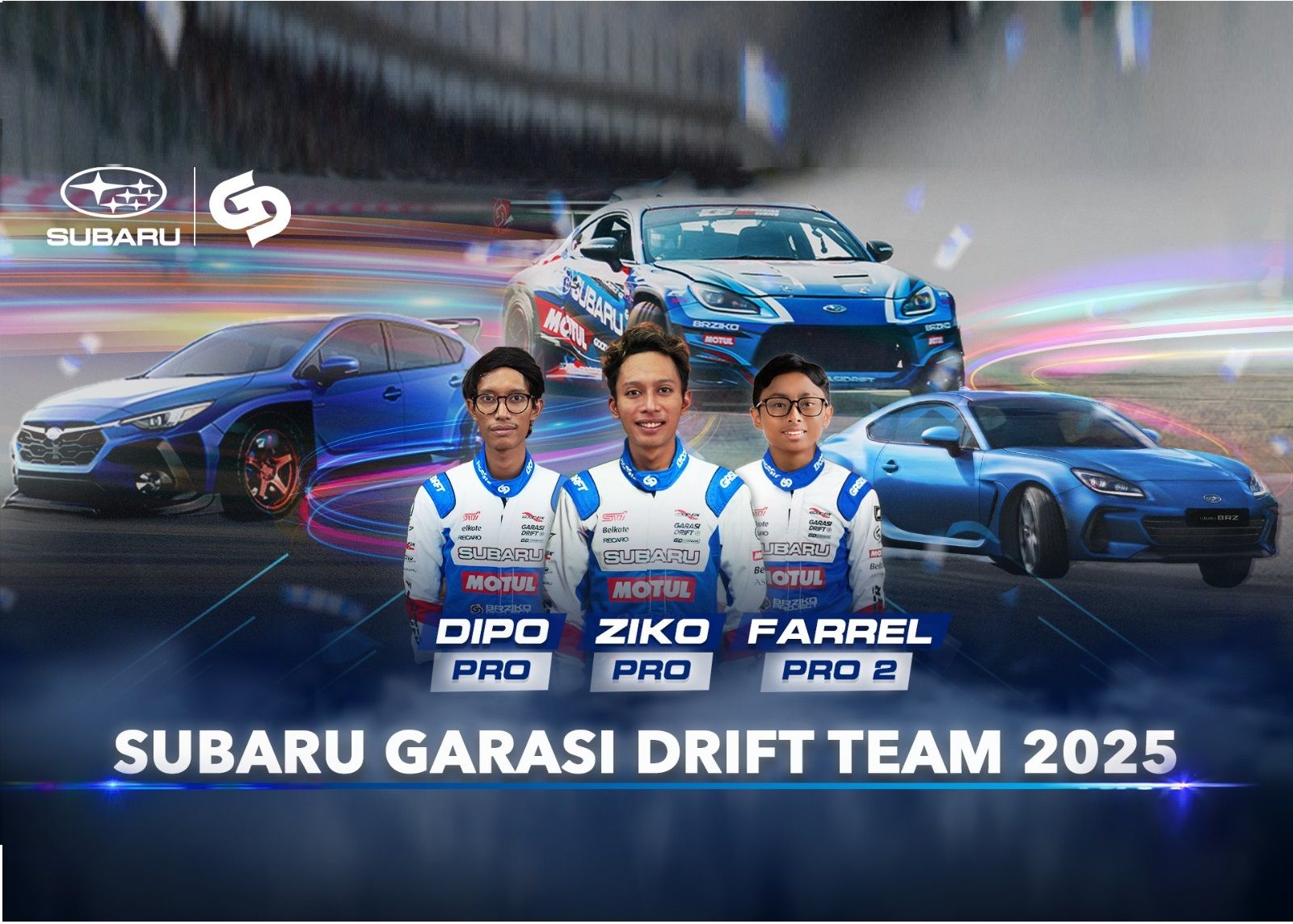 Inilah anggota Subaru Garasi Drift Team 2025 (Dok. Subaru).