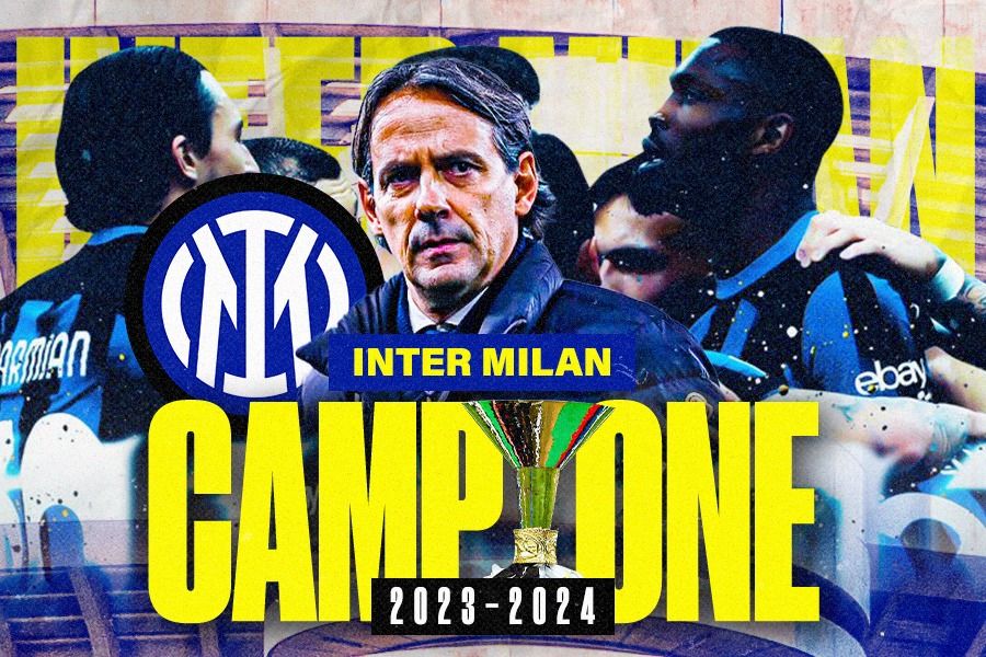 Inter Milan berhasil meraih gelar juara Liga Italia (Scudetto), musim 2023-2024. (Dede Sopatal Mauladi/Skor.id). 