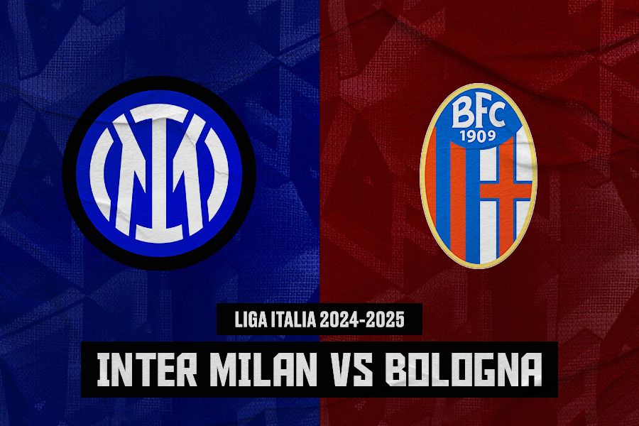 Laga Inter Milan vs Bologna di Liga Italia 2024-2025. (Jovi Arnanda/Skor.id).