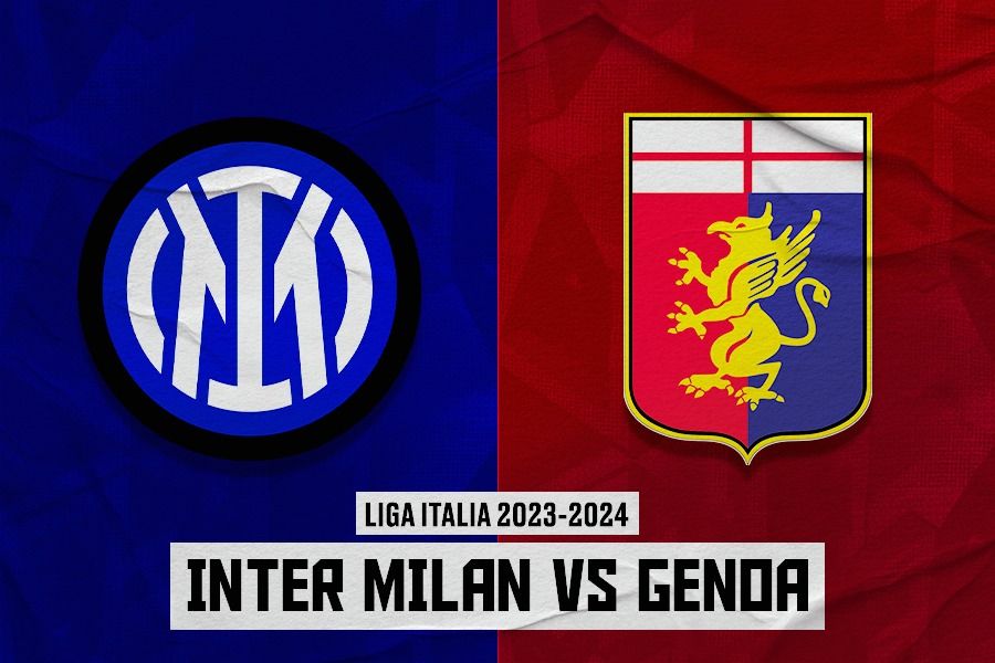 Laga Inter Milan vs Genoa di Liga Italia 2023-2024. (Dede Sopatal Mauladi/Skor.id).