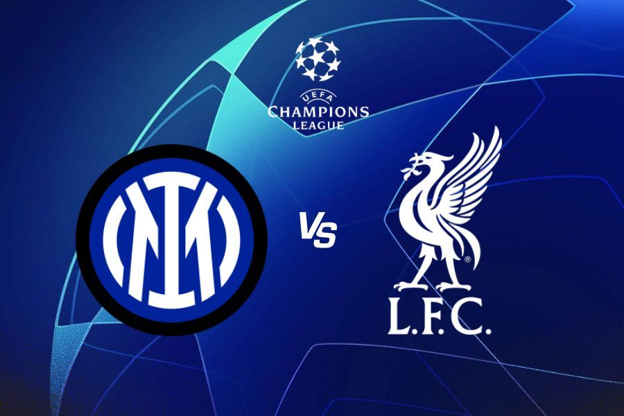 Duel Inter Milan vs Liverpool di Liga Champions. (Grafis: Deni Sulaeman/Skor.id).